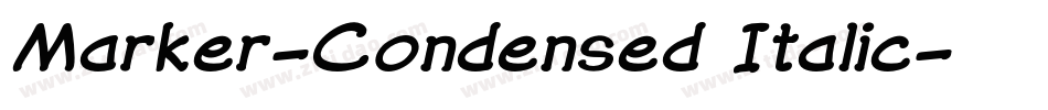 Marker-Condensed Italic字体转换